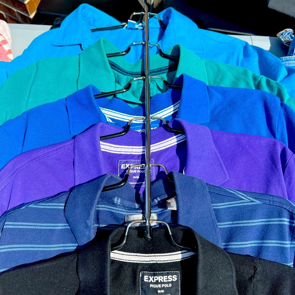 Mens Polo Shirt: Size M Medium, various colors available